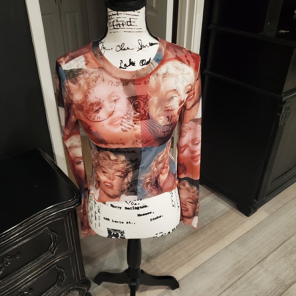 Marilyn Monroe Sheer Forever 21 top